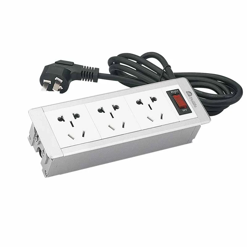 Multi-Function Hidden Desktop Socket Réhyrningur Power Strip