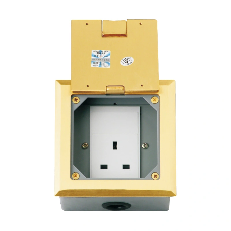 Uppávið Clamshell Multi-Function Floor Socket 3 Module Stærð